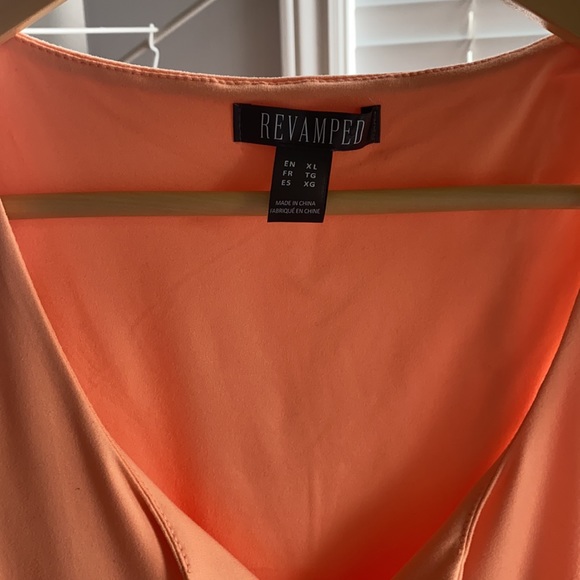 Coral/Peach Tank Bodysuit - Picture 2 of 2